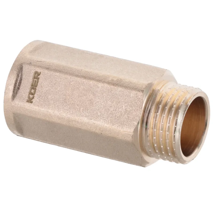 Подовжувач KOER WM.E06-40.WN - 1/2" -40мм (Без нікелю) (KR3013) Подовжувач KOER WM.E06-40.WN - 1/2" -40мм (Без нікелю) (KR3013)