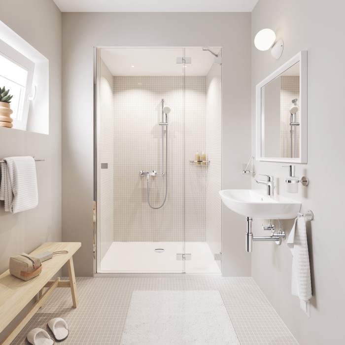 Велика кутова поличка-решітка Grohe Bau Cosmopolitan Neutral (40663001) Велика кутова поличка-решітка Grohe Bau Cosmopolitan Neutral (40663001)