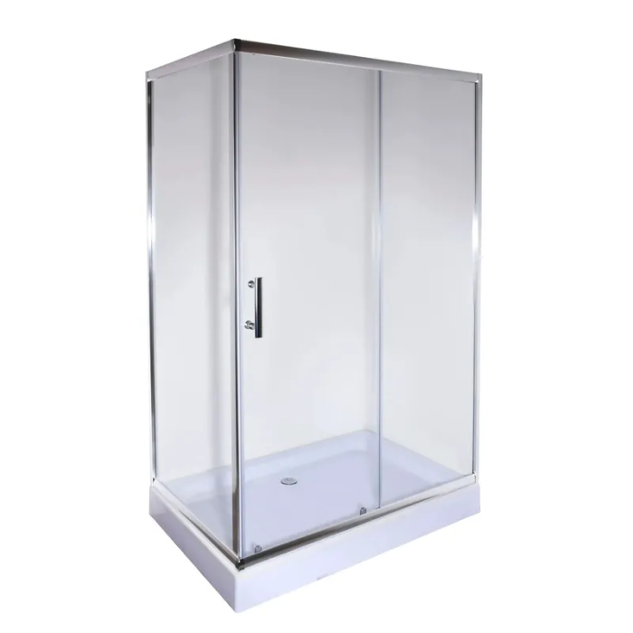 Душова кабіна з низьким піддоном Mixxus HARD SCT01-100x90x198-TR CHROME прозоре скло 5мм (MI6909)