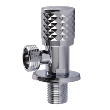 Кран кутовий кераміка  PROFESSIONAL EXCLUSIVE 1/2″X3/4″ 898 CHROME (1шт.)