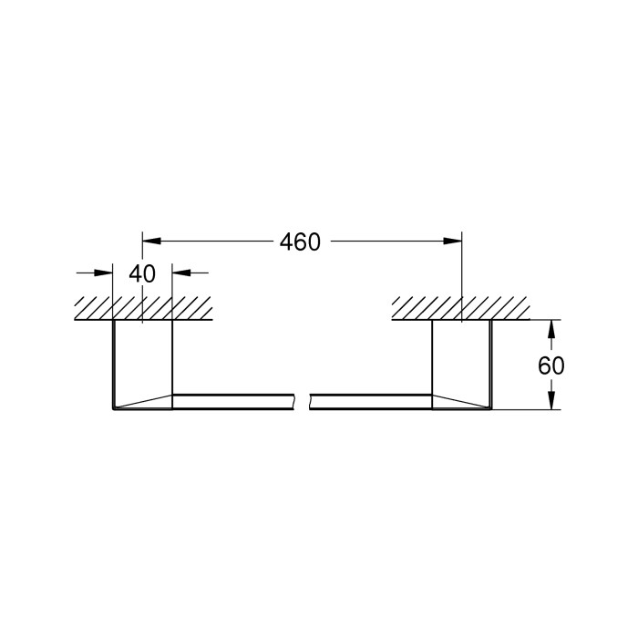 Тримач для рушників Grohe Selection Cube (40767000) Тримач для рушників Grohe Selection Cube (40767000)