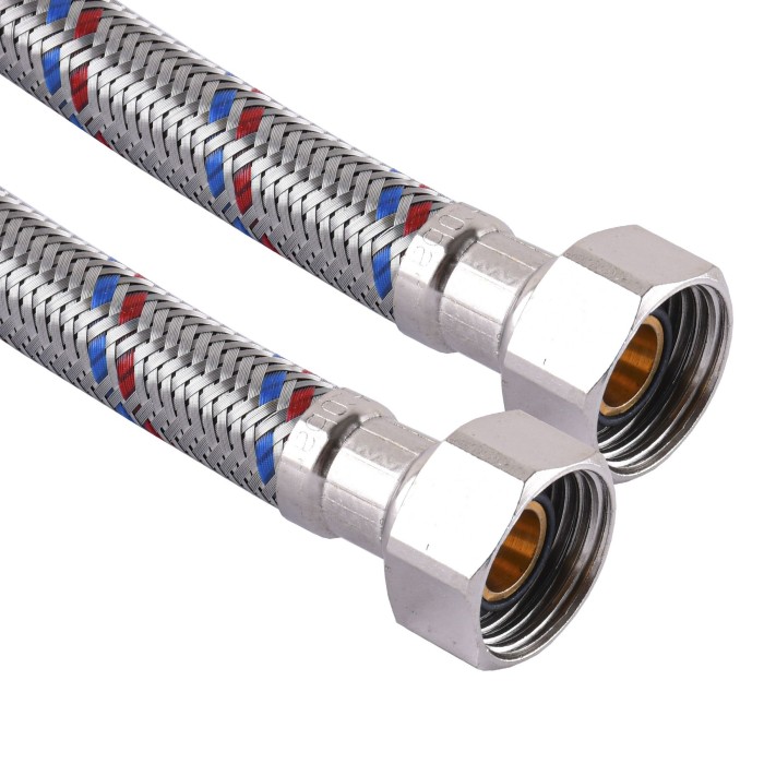 Шланг нержавіюча сталь SOLOMON 1/2″х1/2″ ВВ 0,3м HS30 Шланг нержавіюча сталь SOLOMON 1/2″х1/2″ ВВ 0,3м HS30