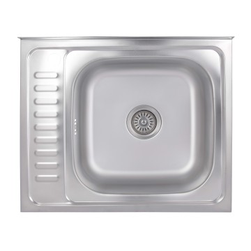 Кухонна мийка Brinex 6050-R 0,6 мм Satin (BRIN6050RSAT06)
