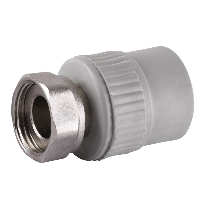 Муфта з накидною гайкою Vsplast PPR ф25х3/4″ ** 2018 Муфта з накидною гайкою Vsplast PPR ф25х3/4″ ** 2018