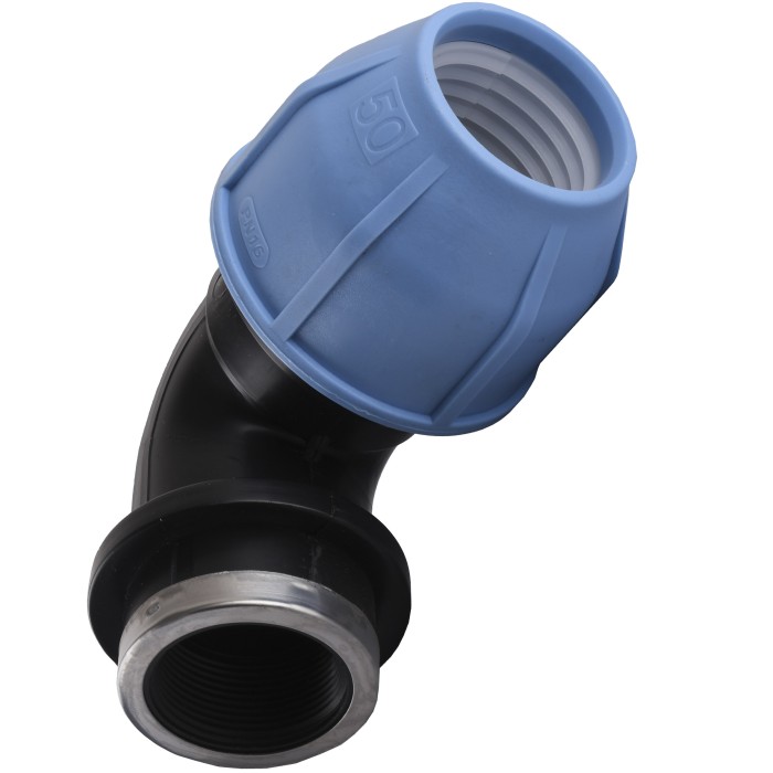 Коліно ПНД Vsplast 50*1 1/4 '' ВР 4002 Коліно ПНД Vsplast 50*1 1/4 '' ВР 4002