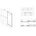 Двері в нішу Koer SR SD06-140x220-TR-01 прозоре скло Easy Clean 8мм, хром (KR5368)