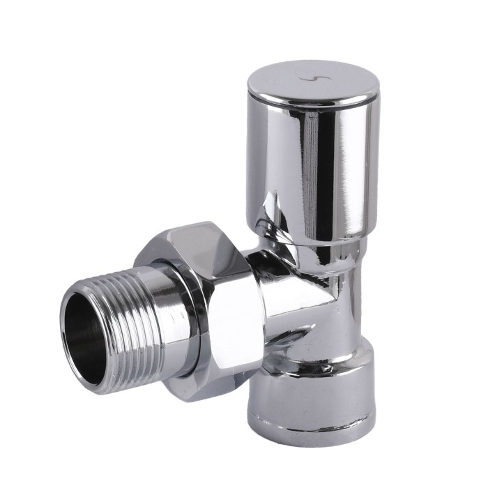 Кран вентильний кутовий з американкою SOLOMON 1/2″ CHROM 1845 Кран вентильний кутовий з американкою SOLOMON 1/2″ CHROM 1845