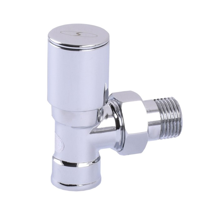 Кран вентильний кутовий з американкою SOLOMON 1/2″ CHROM 1845 Кран вентильний кутовий з американкою SOLOMON 1/2″ CHROM 1845