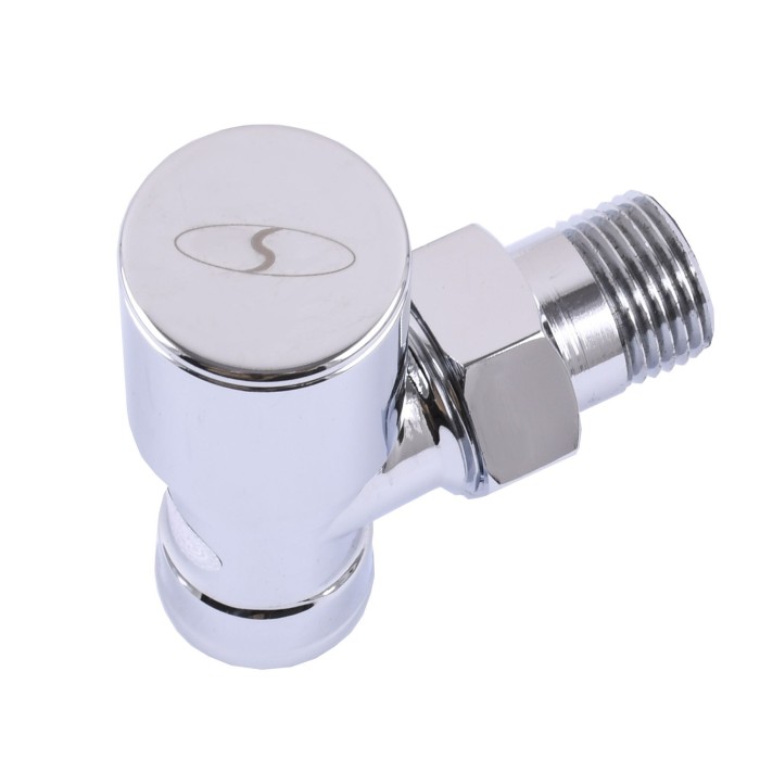 Кран вентильний кутовий з американкою SOLOMON 1/2″ CHROM 1845 Кран вентильний кутовий з американкою SOLOMON 1/2″ CHROM 1845