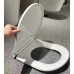 Сидіння-кришка для унітазу Koer AC-0101-SEAT COVER 450х390х80mm дюропласт з мікроліфтом (KR5617)