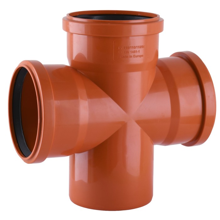 Хрестовина VSplast 110х110х110х90° зовнішня Хрестовина VSplast 110х110х110х90° зовнішня