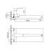 Змішувач для ванни Haiba Troya 006 Euro (HB9660)