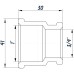 Муфта редукційна 1″х3/4″ВВ нікельована восьмигранна NM541O OPTIMUM