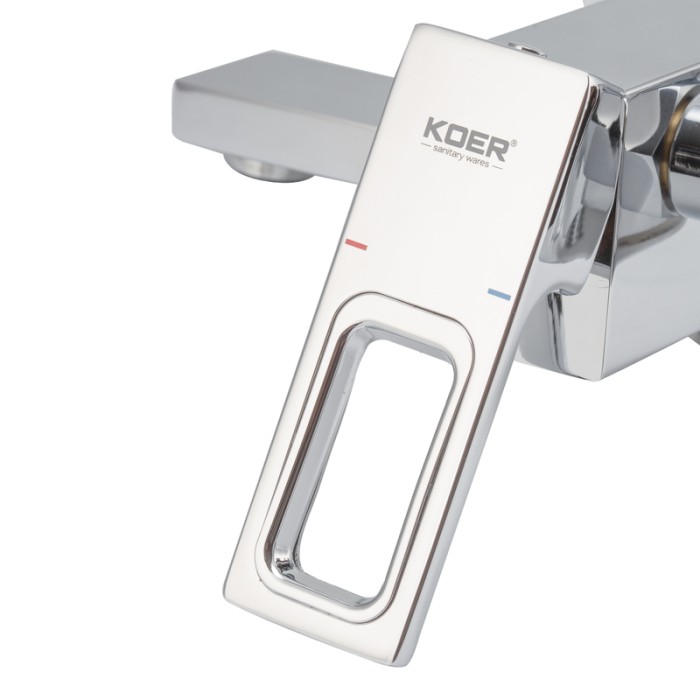 Змішувач для ванни з коротким виливом Koer KB-41009-01 (Колір хром) (KR3502) Змішувач для ванни з коротким виливом Koer KB-41009-01 (Колір хром) (KR3502)
