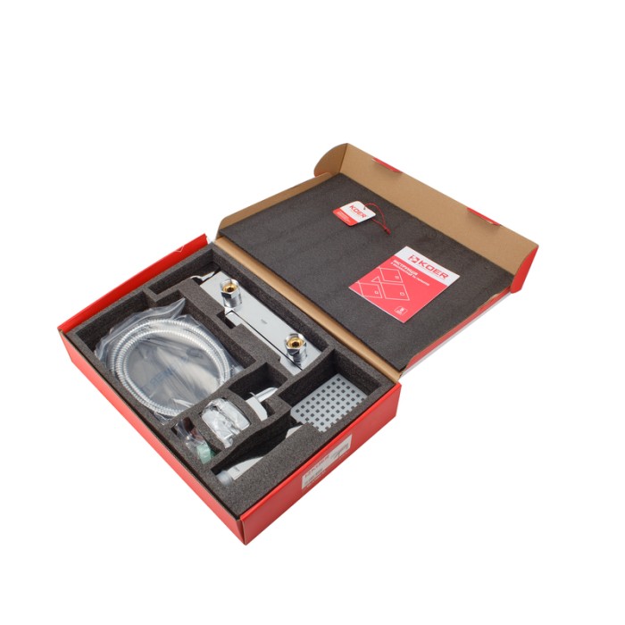 Змішувач для ванни з коротким виливом Koer KB-41009-01 (Колір хром) (KR3502) Змішувач для ванни з коротким виливом Koer KB-41009-01 (Колір хром) (KR3502)