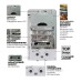 Газова колонка MIXXUS GWH-0610 BASIC GLASS димохідна 10 л/хв (панель зі скла з малюнком) (WH0027)