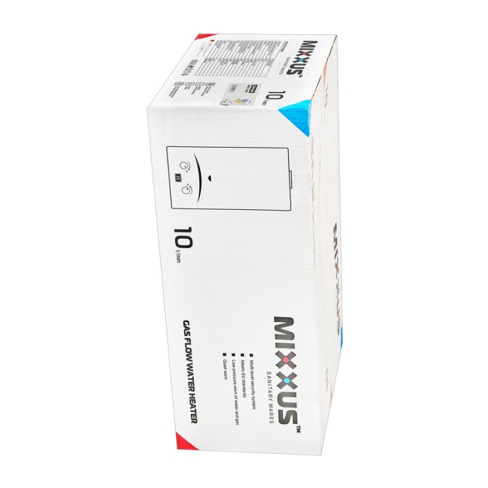 Газова колонка MIXXUS GWH-0610 BASIC GLASS димохідна 10 л/хв (панель зі скла з малюнком) (WH0027) Газова колонка MIXXUS GWH-0610 BASIC GLASS димохідна 10 л/хв (панель зі скла з малюнком) (WH0027)