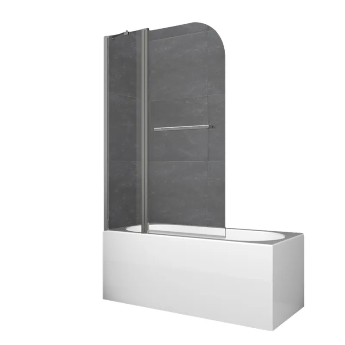 Шторки скляні на ванну Koer SR BS04-95x140-TR-07 прозоре скло 6мм, графіт (KR5404) Шторки скляні на ванну Koer SR BS04-95x140-TR-07 прозоре скло 6мм, графіт (KR5404)