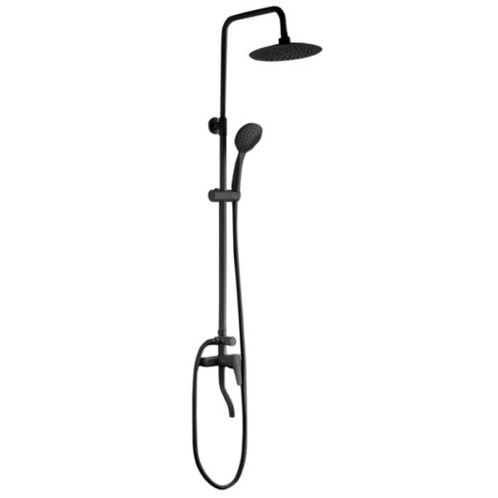 Душова колона зі змішувачем PLAMIX RAIN-009-J BLACK (колір чорний) (PM0683) Душова колона зі змішувачем PLAMIX RAIN-009-J BLACK (колір чорний) (PM0683)