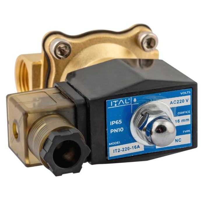 IT2-220-16A Клапан 1/2" електромагніт (NC) нормально-закрит. ITAL 2W160-15 AC 220V {35} IT2-220-16A Клапан 1/2" електромагніт (NC) нормально-закрит. ITAL 2W160-15 AC 220V {35}