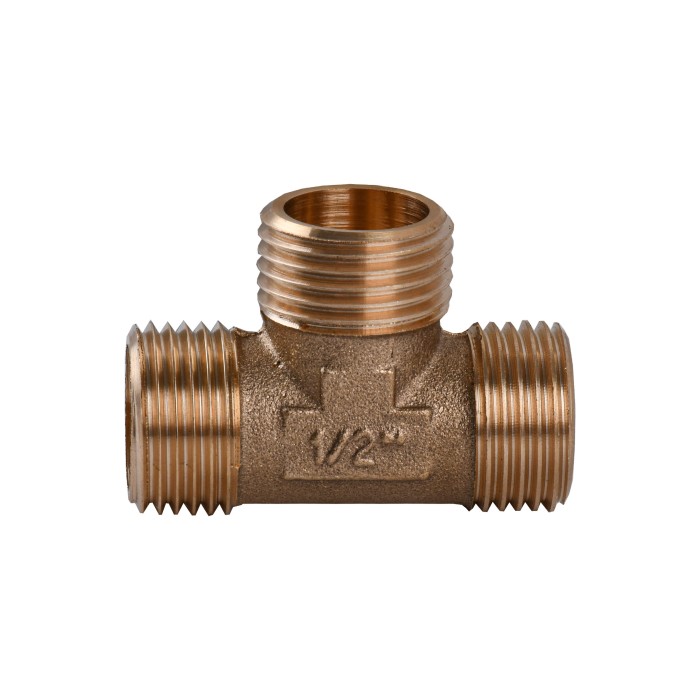 Трійник 1/2″ЗЗЗ латунний LT332S OPTIMUM Трійник 1/2″ЗЗЗ латунний LT332S OPTIMUM