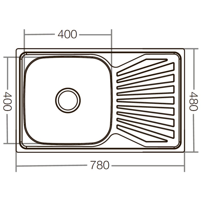 Мийка кухонна ZERIX Z7848-08-180E (satin) (ZX1604) Мийка кухонна ZERIX Z7848-08-180E (satin) (ZX1604)