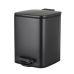 Відро для сміття з плавним закриттям квадратне Zerix Kubix-TC0106 Black 6 л колір чорний (ZX5890)