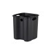 Відро для сміття з плавним закриттям квадратне Zerix Kubix-TC0106 Black 6 л колір чорний (ZX5890)