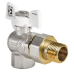 Кран з американкою кутовий Koer KR.228.W - 1" White (KR5105)