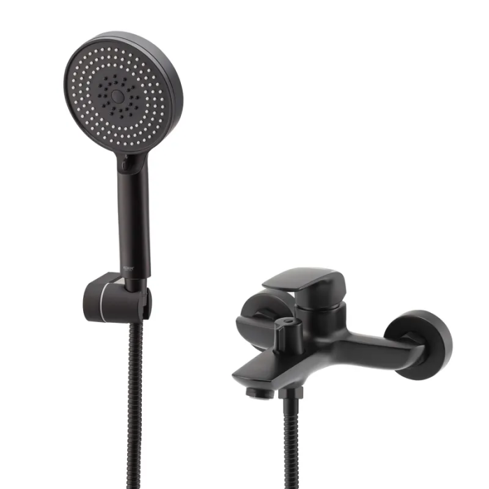 Змішувач для ванни з коротким виливом Koer KB-40008-05 (Колір чорний) (KR3473)