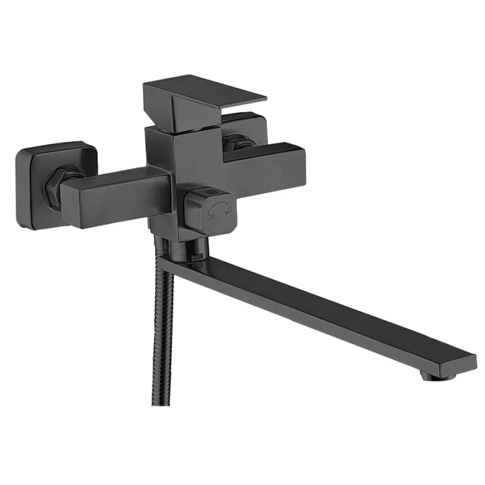 Змішувач для ванни Zerix KUB-006 (Euro) Black з нерж. сталі SUS304 (ZX4850) Змішувач для ванни Zerix KUB-006 (Euro) Black з нерж. сталі SUS304 (ZX4850)