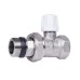 Кран радіаторний Icma 3/4" з антипротіканням прямий без ручки №815+940