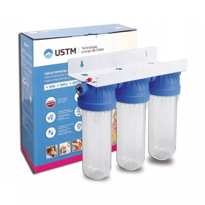 Потрійний фільтр для води USTM 1" (FS3-WFW1) Потрійний фільтр для води USTM 1" (FS3-WFW1)