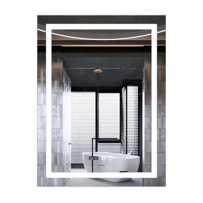 Дзеркало Mixxus Premium FLASH MR21-60x80 з Led Touch, Anti-fog, димером, регулятором яскравості, годинником (MP6617) Дзеркало Mixxus Premium FLASH MR21-60x80 з Led Touch, Anti-fog, димером, регулятором яскравості, годинником (MP6617)