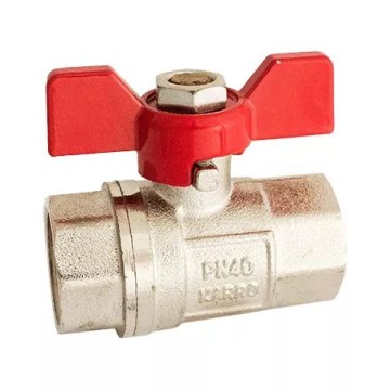 Кран кульовий KARRO STANDART+    1/2" ВВ (червоний метелик) {200/20}