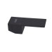 Ручка 25 мм Lidz (90х35х26,4) для змішувачів Kubis Black LDKUB903526449500