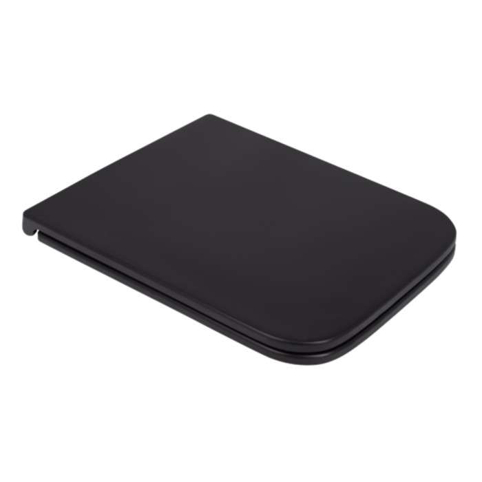 Сидіння для унітаза (Gemini) 435x357x37 мм, Matt Black, з мікроліфтом, Slim Duroplast, Quick Release QT99HY2312MB Qtap Сидіння для унітаза (Gemini) 435x357x37 мм, Matt Black, з мікроліфтом, Slim Duroplast, Quick Release QT99HY2312MB Qtap