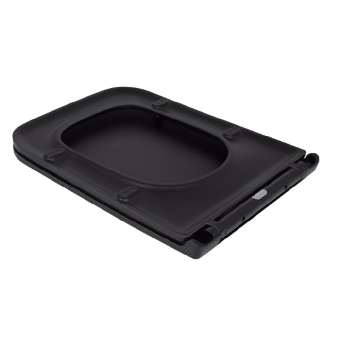 Сидіння для унітаза (Gemini) 435x357x37 мм, Matt Black, з мікроліфтом, Slim Duroplast, Quick Release QT99HY2312MB Qtap Сидіння для унітаза (Gemini) 435x357x37 мм, Matt Black, з мікроліфтом, Slim Duroplast, Quick Release QT99HY2312MB Qtap