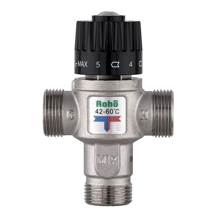 Клапан змішувальний Roho R1208-075 - 3/4" ЗР термостатичний (42-60*C) (RO1023) Клапан змішувальний Roho R1208-075 - 3/4" ЗР термостатичний (42-60*C) (RO1023)
