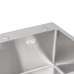 Мийка для кухні інтегрована Lidz Handmade H5845 (LDH5845BRU35384) Brushed Steel 3,0/1,0 мм