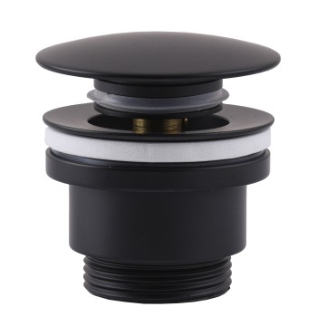 HG15-04A-10-BR-(BB)-Click-clack--Донний клапан  ЛАТУНЬ ,Універсальний, Чорний мат (Box Globus Lux)