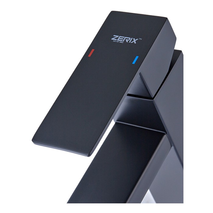 Змішувач для умивальника з нерж. сталі SUS304 Zerix KUB-001 Black (ZX4703) Змішувач для умивальника з нерж. сталі SUS304 Zerix KUB-001 Black (ZX4703)