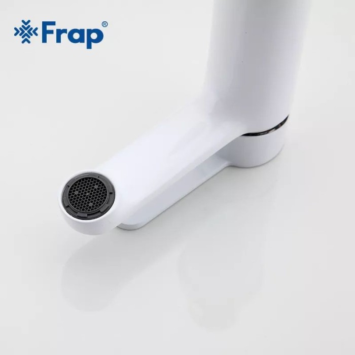 Змішувач для умивальника Frap F1041, білий/хром Змішувач для умивальника Frap F1041, білий/хром
