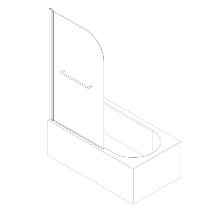Шторки скляні на ванну Koer SR BS02-80x140-TR-01 прозоре скло 6мм, хром (KR5401) Шторки скляні на ванну Koer SR BS02-80x140-TR-01 прозоре скло 6мм, хром (KR5401)