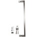 Шторки скляні на ванну Koer SR BS02-80x140-TR-01 прозоре скло 6мм, хром (KR5401)