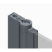 Шторки скляні на ванну Koer SR BS02-80x140-TR-01 прозоре скло 6мм, хром (KR5401)