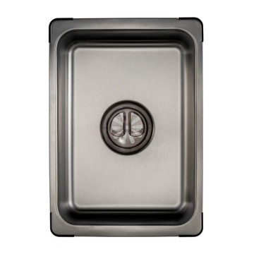 Мийка з нержавіючої сталі Mixxus MS7546-Set-01 Micro Decor Graphite (3.0/0.8) комплект (графіт) (MI8390)