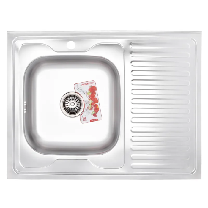 Мийка кухонна Zerix Z8060L-08-180MD (micro decor) (ZS0605) Мийка кухонна Zerix Z8060L-08-180MD (micro decor) (ZS0605)