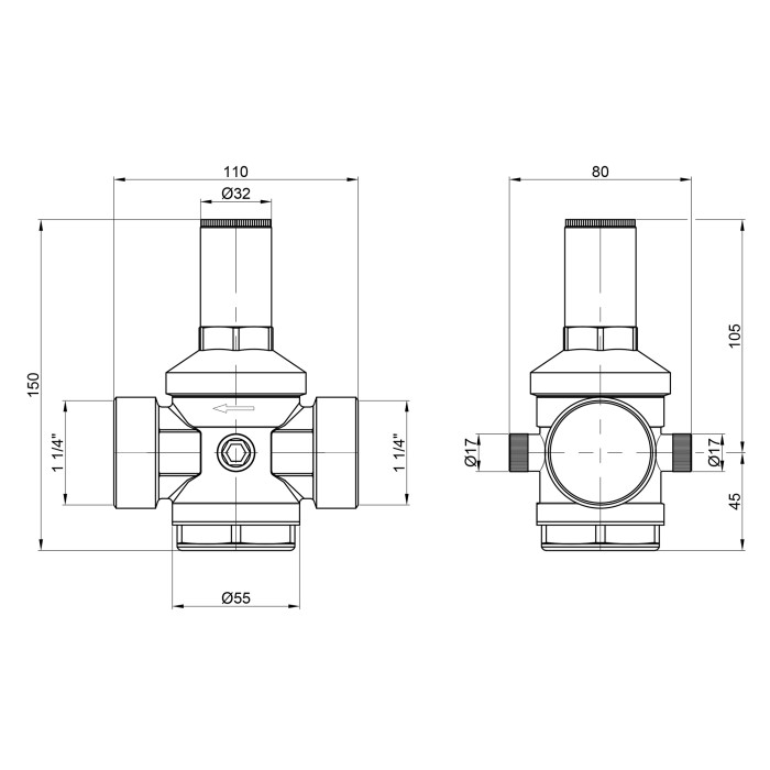 Редуктор Icma 1" 1/4 №246 Редуктор Icma 1" 1/4 №246