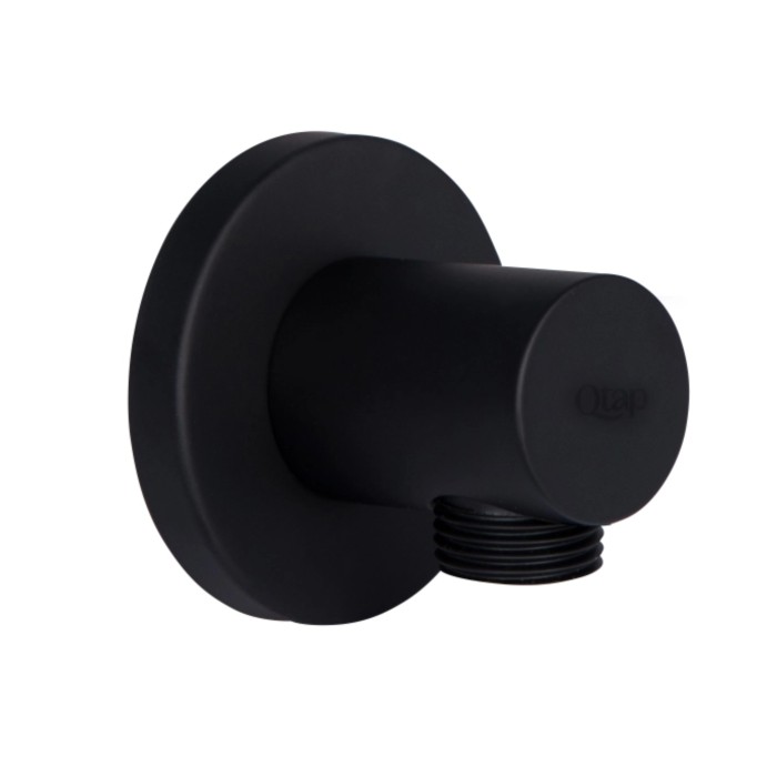 Акційний набір Qtap 1+1=3: Підключення для шлангу Spojeni Matt Black, округле QTCRBB030 Акційний набір Qtap 1+1=3: Підключення для шлангу Spojeni Matt Black, округле QTCRBB030